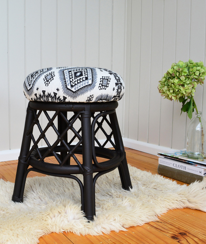 Diy How To Reupholster A Stool The, How To Recover Bar Stools