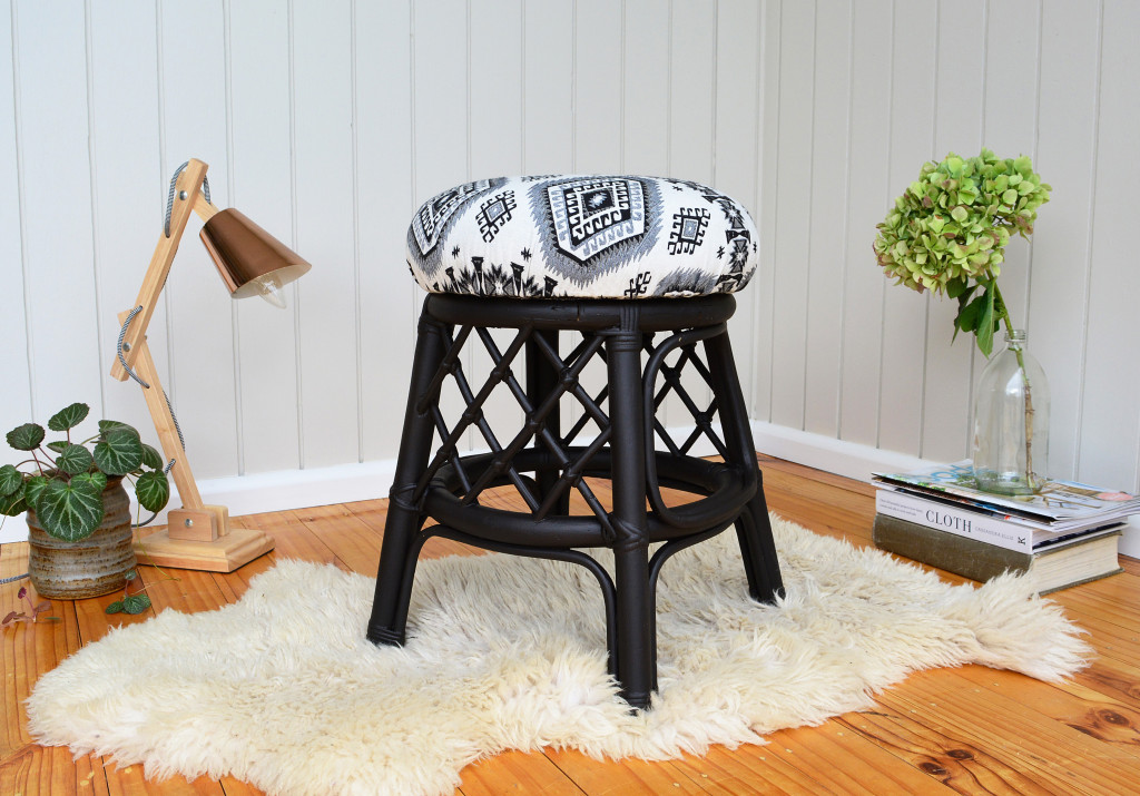 How to Reupholster a Stool - The Easy Way