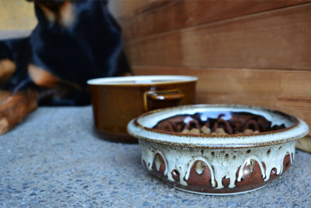 UPCYCLE DIY Pet Bowls From Old Stoneware Dishes