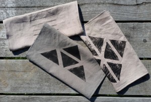 DIY PROJECT__Hand Printed Tea Towels