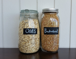 DIY Project || Painted Chalk Labels on Glass Jars