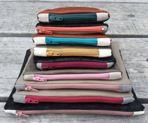 DIY Project | Leather Purse w Zip Tabs