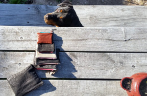 DIY Project | Leather Purse w Zip Tabs