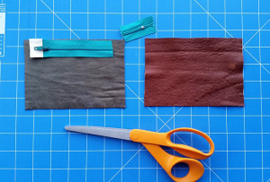 DIY PROJECT | Recycled Leather Zip Purse With Alternative Zip