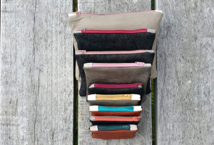 DIY PROJECT | Recycled Leather Zip Purse With Zip Tabs - Makes For Neater Zip