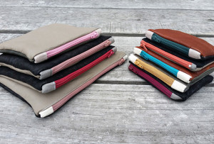DIY PROJECT | Recycled Leather Zip Purse With Zip Tabs - Makes For Neater Zip