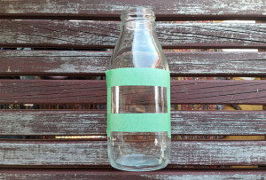 Painted Chalk Labels on Glass Jars