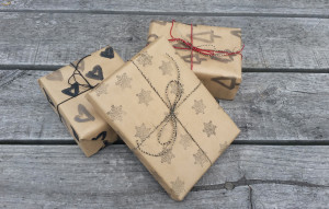 Hand Painted Gift Wrap