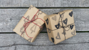 Hand Painted Gift Wrap