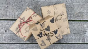 Hand Painted Gift Wrap