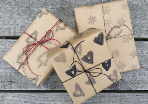 Hand Painted Gift Wrap