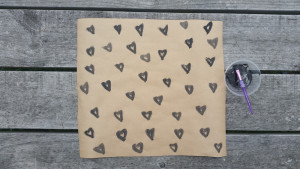 Hand Painted Gift Wrap