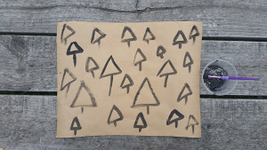 Hand Painted Gift Wrap