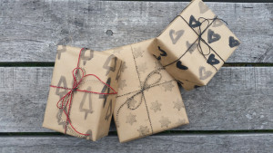 Hand Painted Gift Wrap