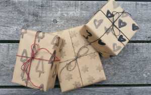 Hand Painted Gift Wrap