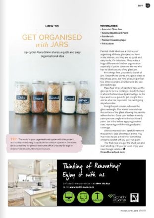 DIY Chalk Painted Glass Jars