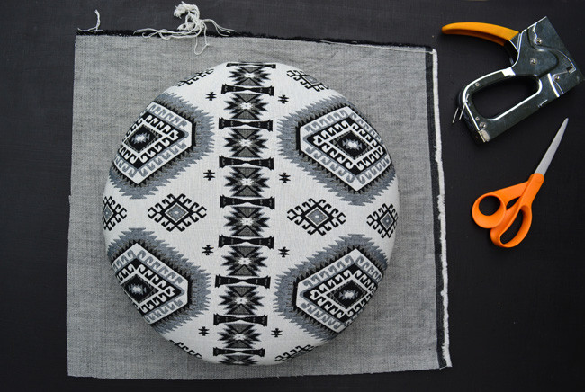 How to Reupholster a Stool - The Easy Way