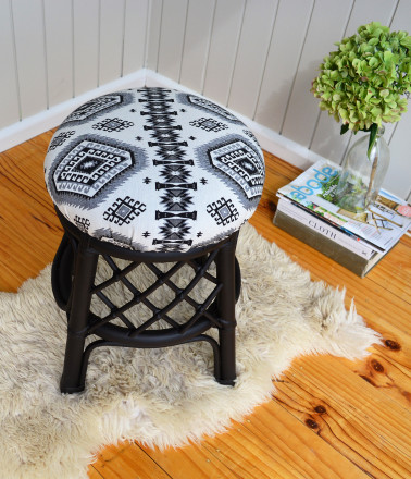 How to Reupholster a Stool - The Easy Way