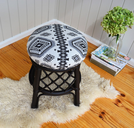 How to Reupholster a Stool - The Easy Way
