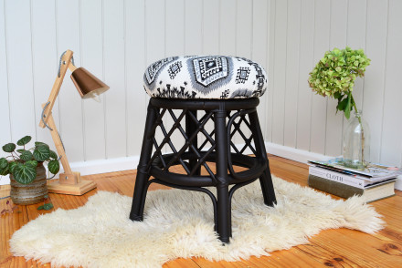 How to Reupholster a Stool - The Easy Way