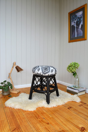 How to Reupholster a Stool - The Easy Way