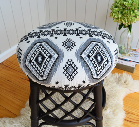 How to Reupholster a Stool - The Easy Way